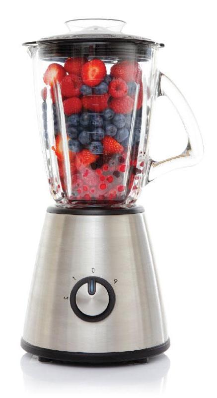 berries in blender